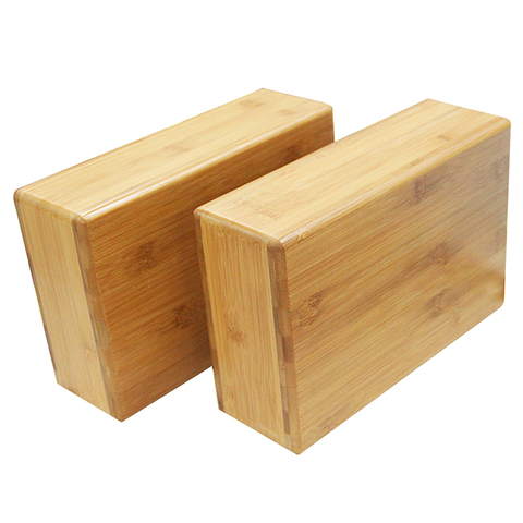 Bloco de ioga de bambu