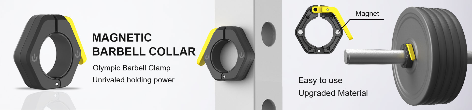 Clipe de barra ProCircle Quick Lock Colar de barra magnético COLAR DE PESO