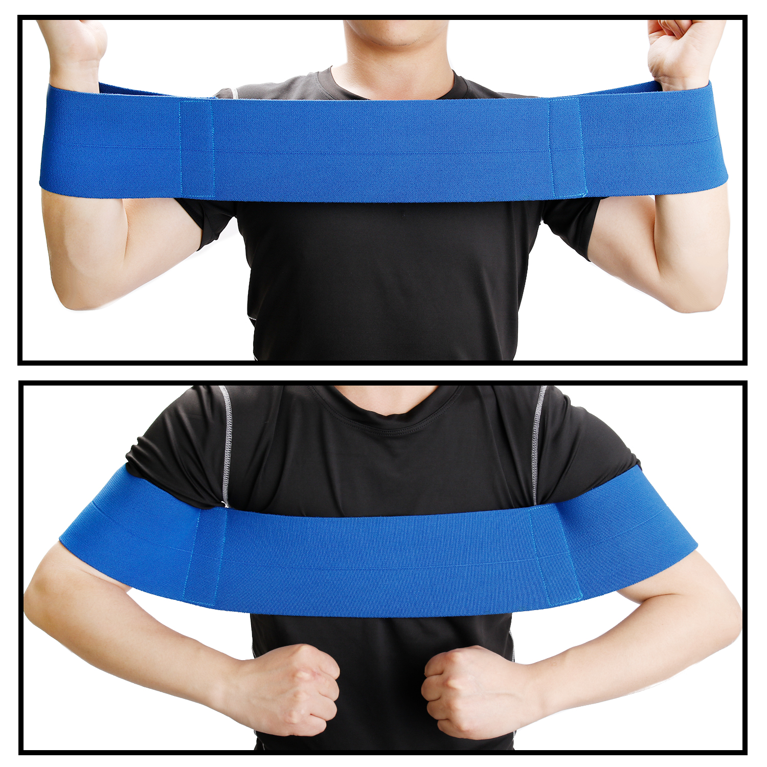 Multiuso Usado para um grande número de esportes e eventos, incluindo supino, powerlifting, flexões, exercícios de peito e exercícios de braço para tonificar seus braços e moldar seu corpo e supino de carga máxima.Também pode ser usado por meio de trabalho de prevenção de lesões ou lesões.Isso permitirá que você gere mais força, controle e trabalhe nas partes mais fracas de seus pesos.Durante o treino, mantenha os cotovelos dobrados e os últimos tensos e use mais intensidade para exercícios perfeitos de supino.